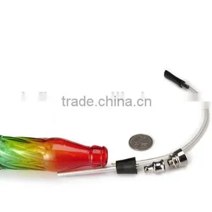 Modern Design Colorful Glass Metal Water Smoking Pipe thumbnail-6