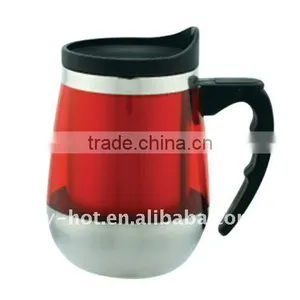 Double Wall Plastic Cup Stainless Steel Mug thumbnail-1