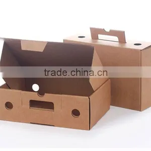 Custom Handle Packing Box Corrugated Paper Carton Box With Logo China Factory thumbnail-1