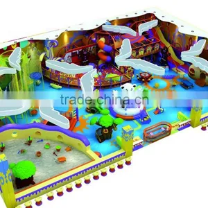 Kaiqi PVC Indoor Playground Equipment Candy Theme With Net Climber and Sandbox KQ60263A thumbnail-1