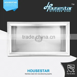 Modern Kitchen Designs CUPC USA Style 16 Gauge Stainless Steel Single Handmade Kitchen Sink thumbnail-1
