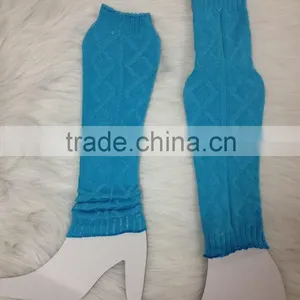 Women Knitted Lace Leg Warmers With Colorful Design thumbnail-1