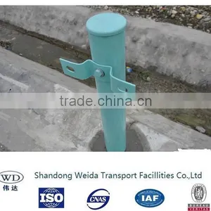 Corrugated Beam Guardrail Fence Round Post thumbnail-1