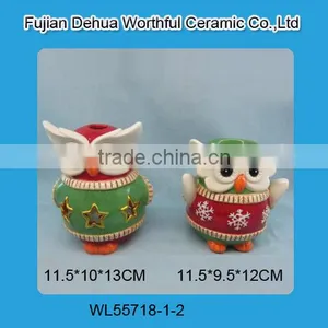 High Quality Ceramic Christmas Flower Pots,ceramic Owl Flower Pots thumbnail-2