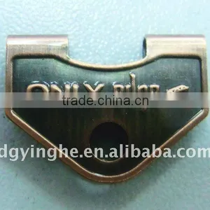 Wholesale Metal/brass Badge With Custom Logo for Garment/bags/clothing/shoes thumbnail-1