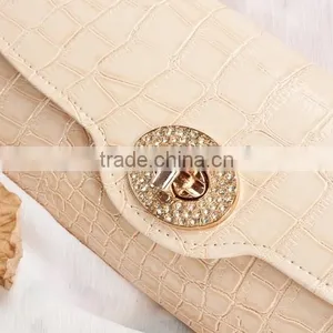 Fashion Croco PU Handbag Evening Bag thumbnail-3