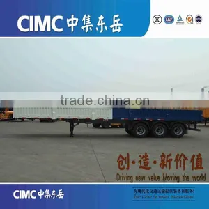 CIMC Triangle Tyre Dropside Platform Transportation Trailer Angola thumbnail-6