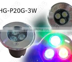 85-265V or 12V AC/DC 3W IP68 Structural Waterproof Outdoor Inground Led Light thumbnail-1