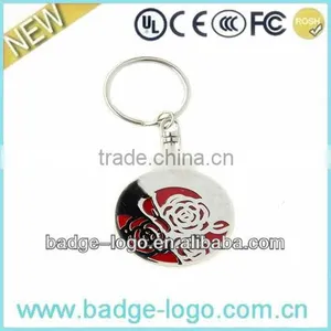 Fashional Epoxy Coated Metal Customized Keychain thumbnail-1