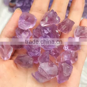 Natural Rock Amethyst Crystal Quartz Rough Crystal Tumbled Stone thumbnail-1
