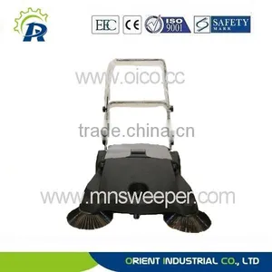 Portable Hand Push Mechanical Principle Road Sweeping Car Without Battery Use thumbnail-1