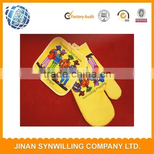 100% Cotton Kitchen Oven Gloves and Potholders Oven Mitts and Pot Holders Set thumbnail-2