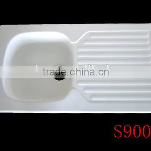 Modified Acrylic Material Kitchen Sink, Resin Stone Kitchen Sink,solid Surface Double Bowl Kitchen Sink thumbnail-4