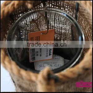 Hanging Jute Lantern Outdoor Lantern for Garden thumbnail-3
