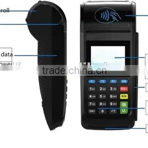 GPRS CDMA Wireless Handheld POS Terminal With SIM Card With Printer and Magnetic Card IC Card Reader thumbnail-5