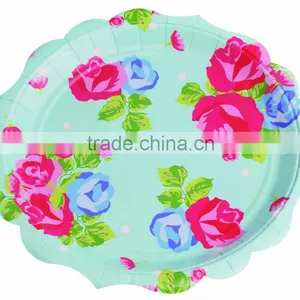 10" 400gsm Opp Lamination Printing Paper Plates thumbnail-5