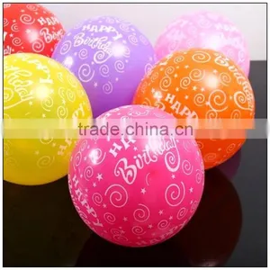 Made in China Happy Birthday Printed Balloons for Birthday Party Decorations thumbnail-3