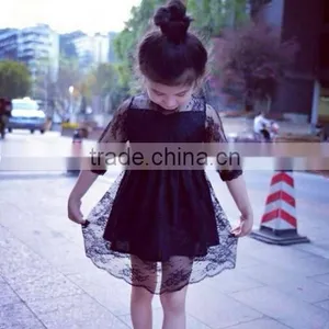 Sexy Wholesale Black Lace Dress 2015 Good Material Black Lace Dress thumbnail-4