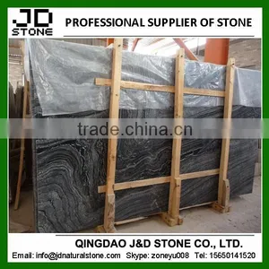 Black Tree Marble Slab/ Black Wood Vein Marble Slab thumbnail-1