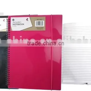 A4 PP Cover Spiral Notebook With Elastic Band thumbnail-1