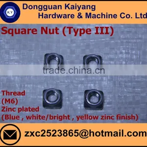 M6 Quick Release Nut Square Nut Type III (Bicycle Fastener) thumbnail-4