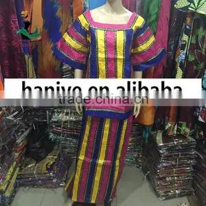 African Bazin Embroidery Design Dress 3XL Blue High Quality Bazin Rich Clothes thumbnail-3