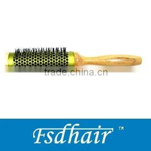 Bamboo Aluminum Barrel Hair Brush thumbnail-1