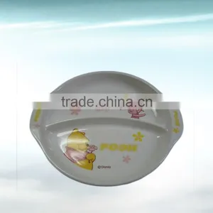 Melamine Divided Plate With 2 Compartment thumbnail-1