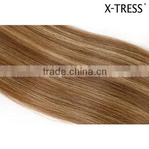 Fashion Brown Color P6/613 100% Unprocessed Virgin Brazilian Hair Extension thumbnail-3