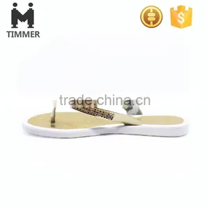 Wholesale Cheap Slippers Fashion Beach Slippers With Golden Chain thumbnail-3