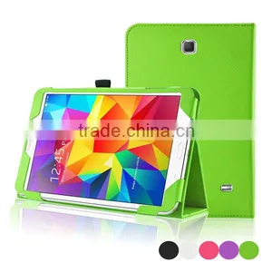 2014 New Style Slim Flip Stand Leather Cover Case For Samsung Galaxy Tab 4 8.0 T330 thumbnail-1