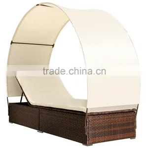 Vietnam Poly Rattan Sun Bed thumbnail-1