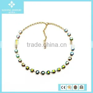 2015 Custom Women Necklace With Brand Crystal Red Elegant thumbnail-4