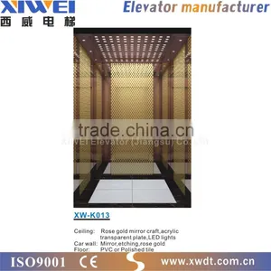 XIWEI Luxury Sight-seeing/Panoramic Glass Home Elevator , Villa Elevator Cheap Price From China Factory thumbnail-4