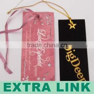 Free Design Quality Guarantee Luxury Clothing / Luggage / Hand Bag Tag Paper Hand Tag for Garment (We Supply Factory Price) thumbnail-1