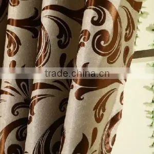 Customized Window Curtain Fabric, Jacquard Fabirc 036 Fire Retardant Blackout Fabric for Bedroom thumbnail-3