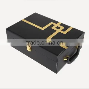 Chinese Factories Wholesale Custom Red Wine Champagne Boxes, Black Beautiful Gift Box thumbnail-2