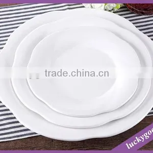 LCK037 White Hotel Restaurant Favor Leaf Shaped Plates Wholesale thumbnail-6