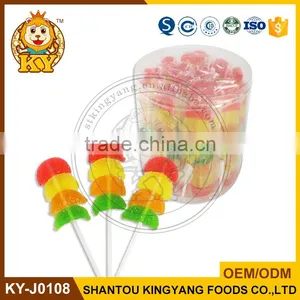Fruity Shape Soft Gummy Jelly Candy Lollipop thumbnail-1