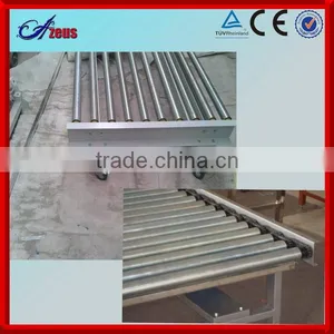 Stainless Steel Pipe Roller Conveyor System Manual Roller Conveyor Conveyor Belt Production Line thumbnail-1