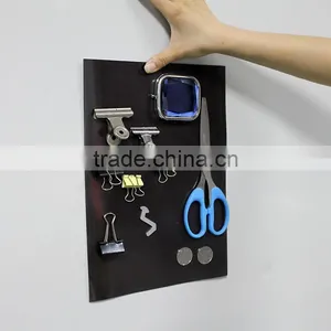 A4 Size 1mm Thick Self-adhesive Fridge Magnets Material Strong Magnetic Sheet Rubber Magnet Board thumbnail-5
