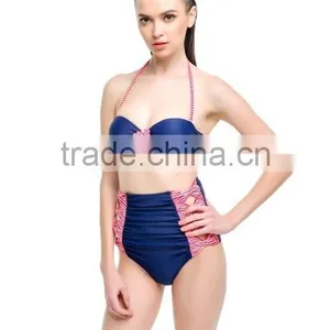 2016 Trendy Stylish Girls High Waist Bikini thumbnail-2