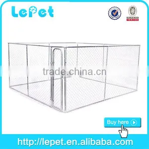 Custom Logo Large Outdoor Galvanized Chain Link Dog Fence Kennel Dog Cage Fence thumbnail-1