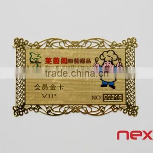 Custom Printed Laser Cut Business Card Metal thumbnail-3