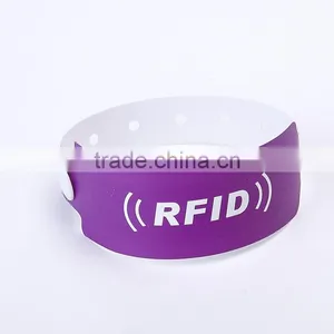 China Supplier One Time Use Paper I-CODE Sli-S RFID Wristbands Nfc Bracelet thumbnail-4