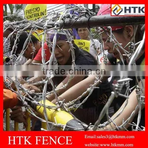 HTK Razor Barbed Wire, Airport Fence Used Razor Wire, Used Concertina Wire thumbnail-5