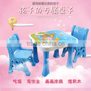 Children Study Tables and Chairs Kids Desk Furniture thumbnail-1