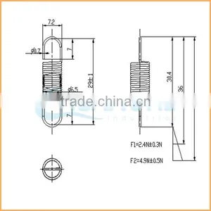Competitive Price High Quality Excavator Track Recoil High Tension Spring thumbnail-6