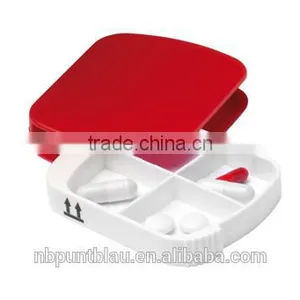 Translucent Medicine Pillbox Pill Organizer With 3 Compartments thumbnail-1