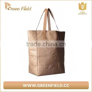 Brown Color Shopping Bags Waterproof Tyvek Paper Lady Shopping Bag thumbnail-1